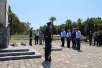 По случаю 28-ой годовщины высадки десанта состоялся митинг и церемония возложения цветов к мемориалу Славы в селе Тамщ Очамчырского района